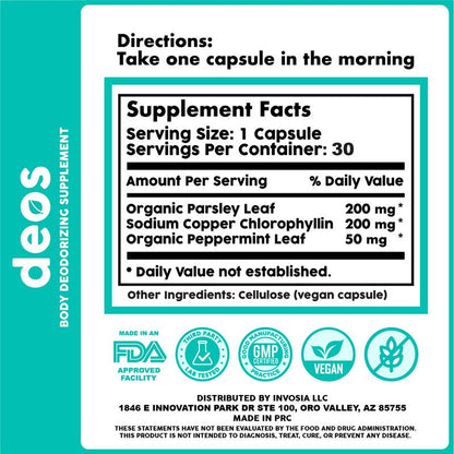 Full Body Deodorant Supplement