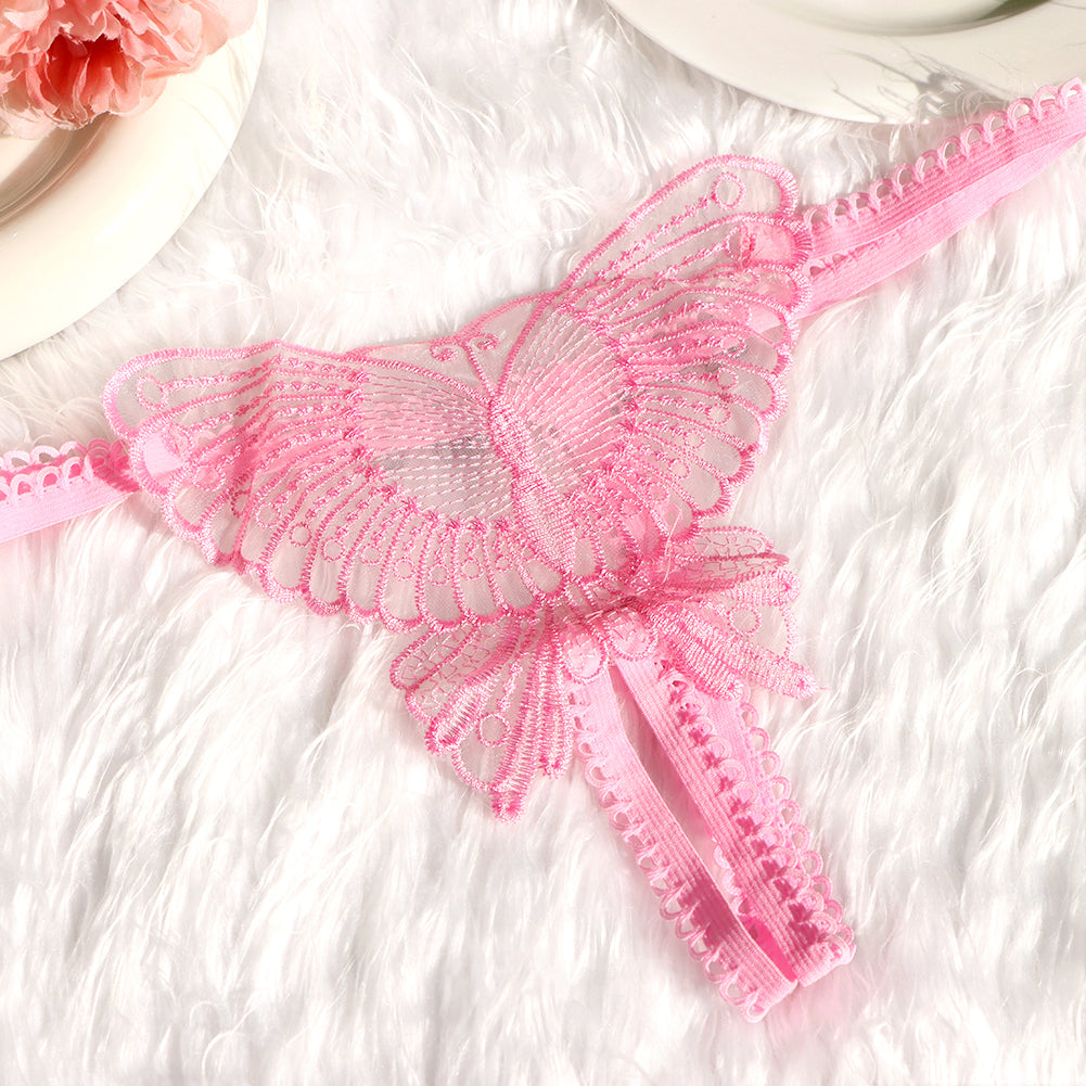 Open Bottom - Personalized Butterfly Thong