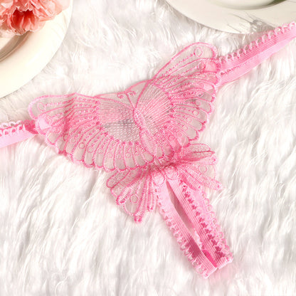 Open Bottom - Personalized Butterfly Thong